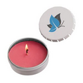Silver Cinnamon Snap-Top Tin Soy Candle